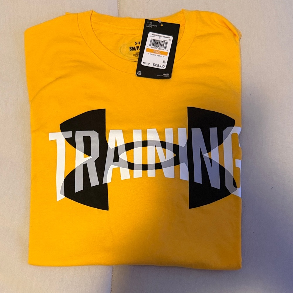Under Armour Men's Bold Yellow Training Tee